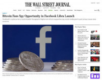 比特币新时代!彭博社等20家顶级媒体点评Facebook加密货币Libra